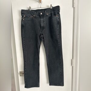 Men's Black Straight Fit Jeans